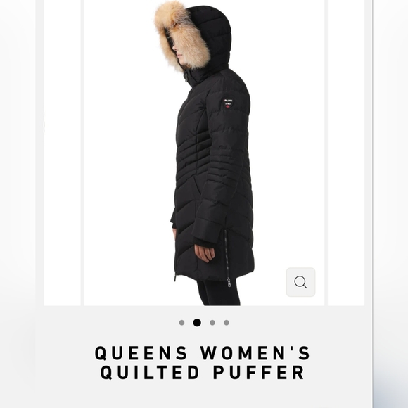 Pajar Queens quilted puffer coat real fox fur - Picture 2 of 7